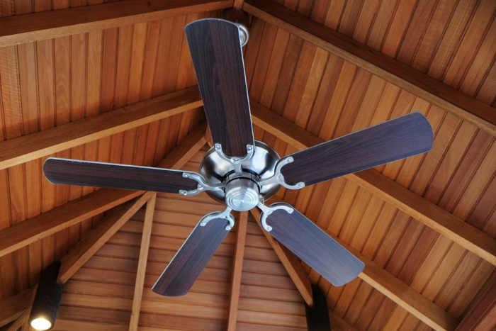 Ceiling fan, indoors