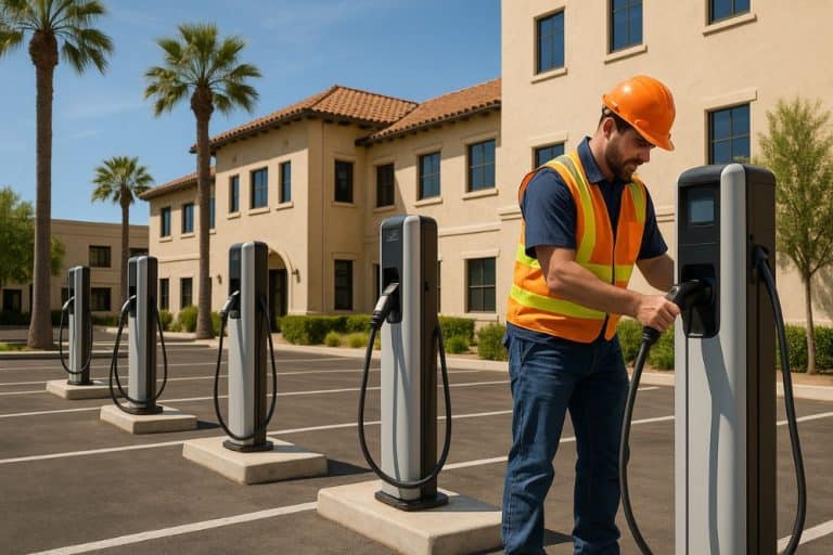 Commercial EV Charger Installation in LA