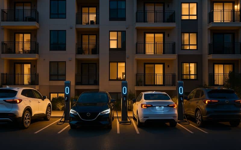 EV Chargers for Apartment Buildings.