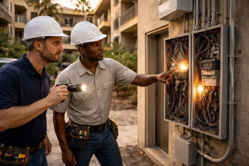 Sparking Electric Panel