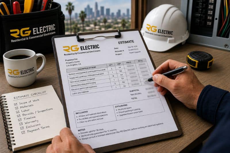 RG Electric Estimate