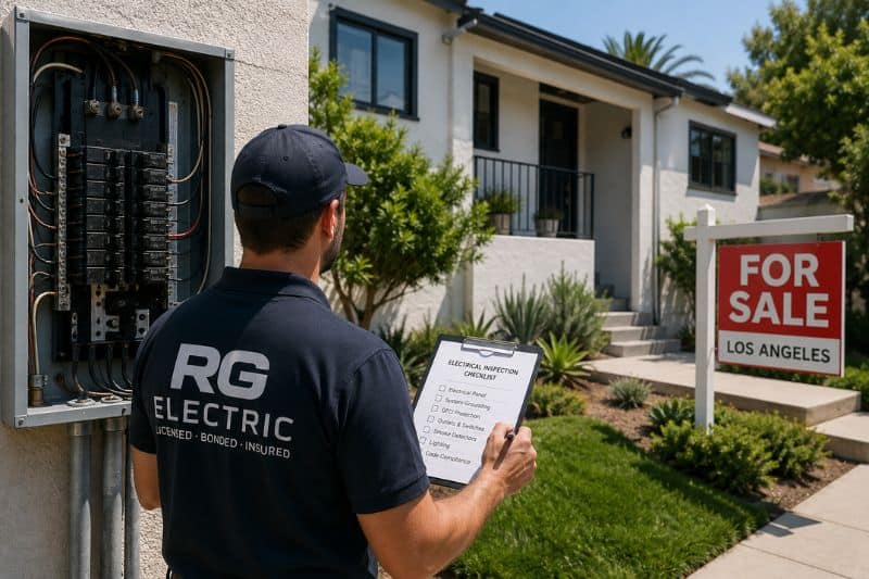 What electrical work is required when selling a home in Los Angeles?